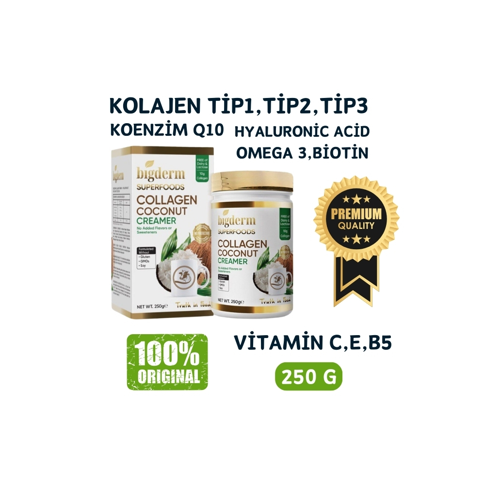 Bigderm Collagen Coconut Tip 1, Tip 2, Tip 3, Hidrolize Vitamin C Kolajen